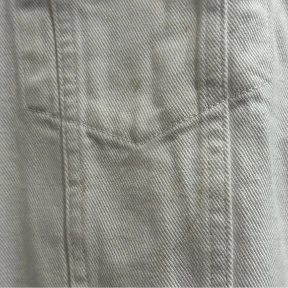 Dolls Kill Club Exx Rainbow Fringe Cropped Distressed Denim Jacket Size XXL - Picture 6 of 9